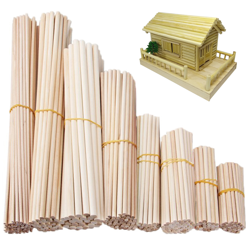 Art Craft Stick - 木製の丸い木のスティック,工芸品,食品,ビルディングブロック,DIY,耐久性のある,木工ツール