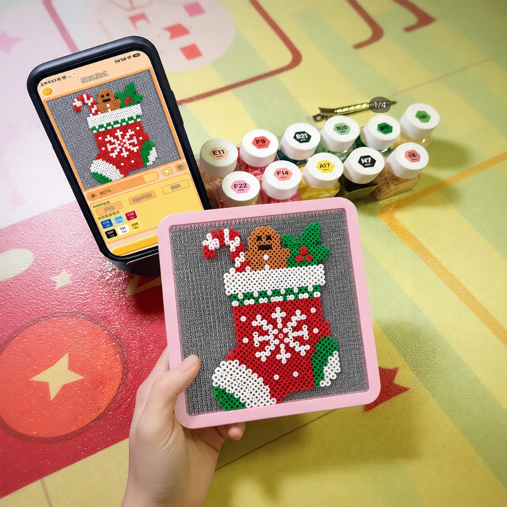 Art Craft App - LEDヒューズビーズボード（アプリパターンガイド付き）、USBライトペグボードDIYピクセルアートクラフト、お部屋の装飾、誕生日、クリスマス、新年の贈り物