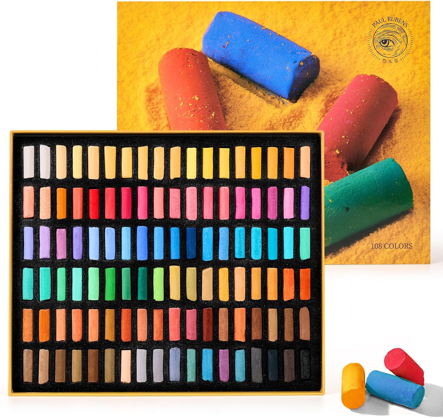 Chalk Pastel Set - ポール・ルーベンス ソフトパステルセット 48/72/108 色豊かな顔料スムーズブレンド鮮やかなチョークパステル描画画材