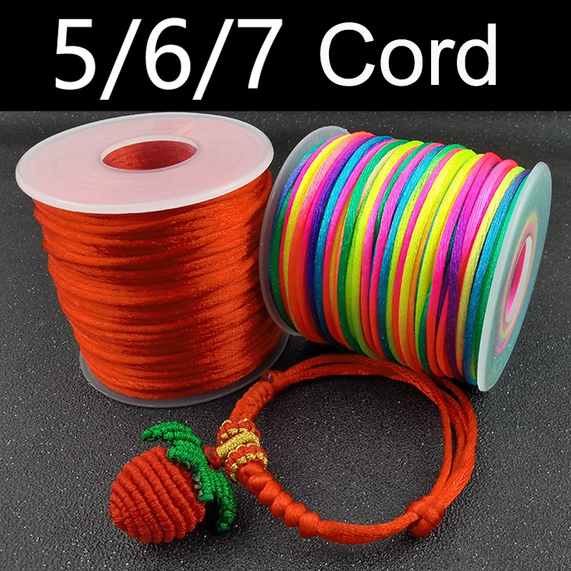 Macrame Cord Cotton - ブレスレット用ナイロン糸,ジュエリー作り用編組糸,中国の結び目,kanimmo,macrame,タッセル,2mm