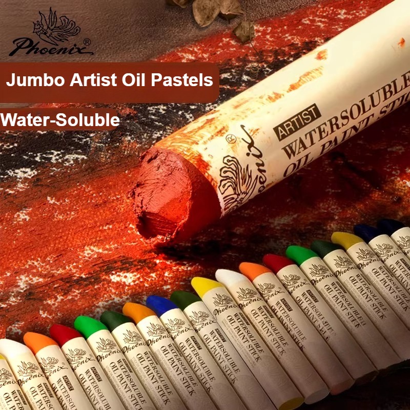 Chalk Pastel Set - 1pc フェニックス特大ソリッドオイルパステル ジャンボ 37ML 水溶性、ポータブル、スケッチグラフィティ、画材、オイルキャンバスボード用