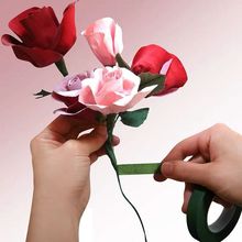 Art Craft Items - 1 ロール 13.6 メートル DIY 花装飾テープ自己粘着花束花茎紙テープ雄蕊ラッピング花屋花結婚式用品