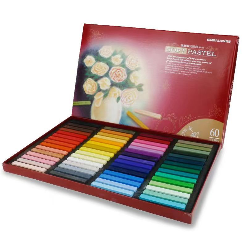 Chalk Pastel Set - 学生ソフトカラーチョーク 24/36/48/60 パウダースティックセットアーティスト絵画チョーク学校画材初心者に適した