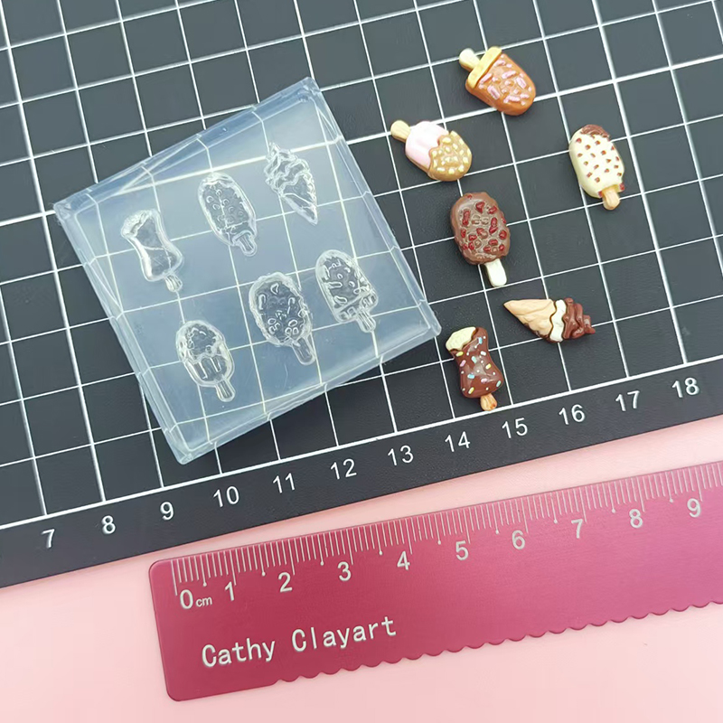 ポリマーセラミック粘土ミニチョコレートアイスクリームシリコン - Art Craft Ice Cream のレビューと価格