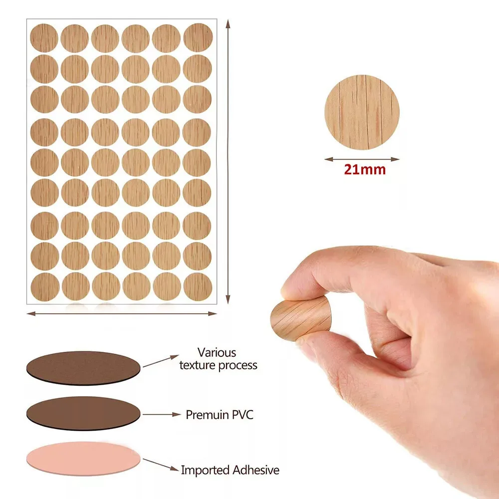 54個入り 21mm 家具用自己粘着ネジカバーキャップステッ - Art Craft Furniture のレビューと価格