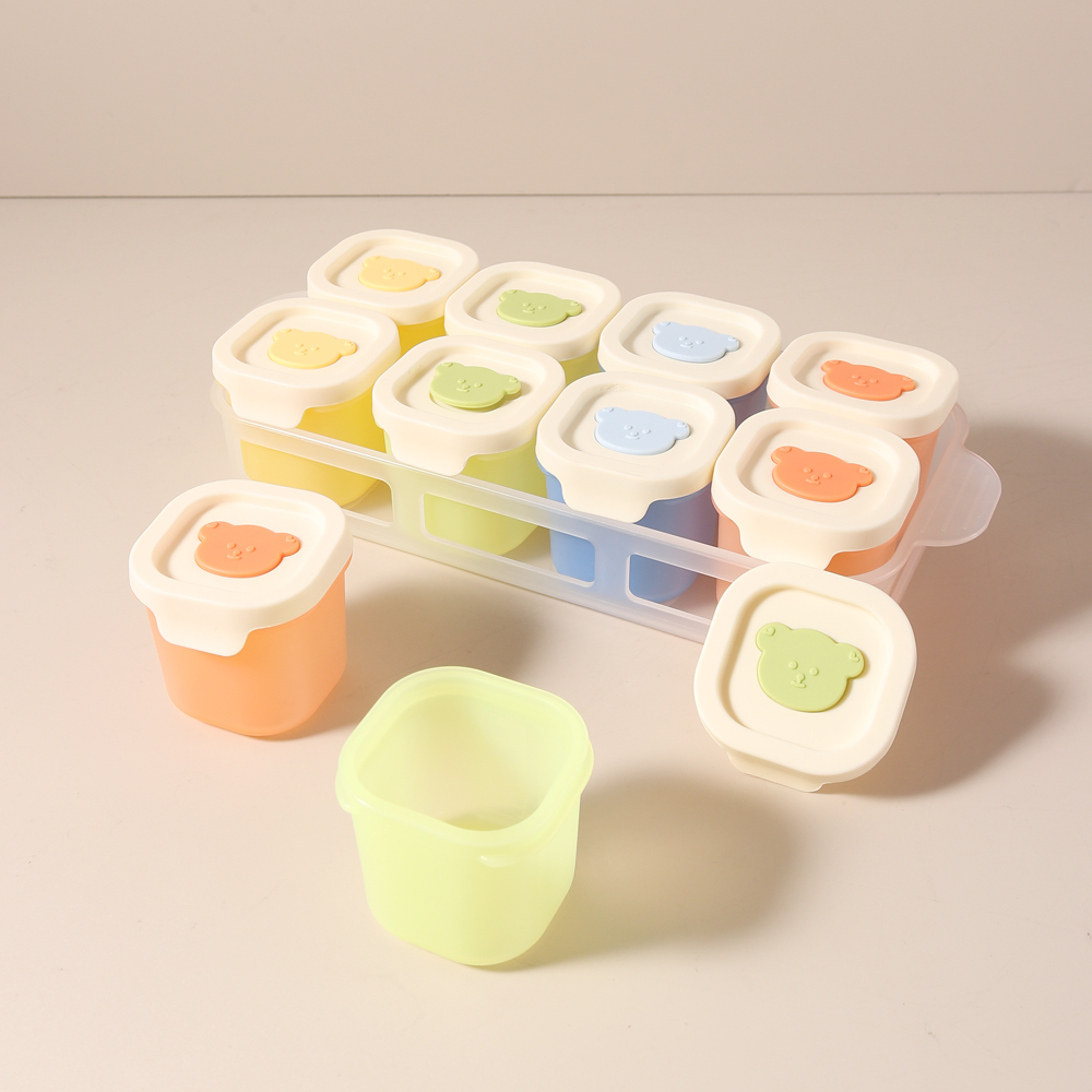赤ちゃん用小分け補食ボックス、蒸しケーキ型、製氷皿、蓋付き赤 - Art Craft Ice Cream のレビューと価格