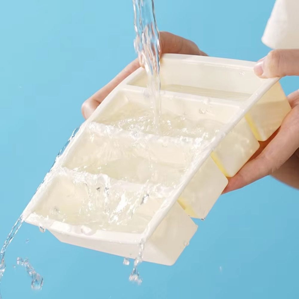 新しい4グリッド巨大食品保存容器、蓋付きシリコン製冷凍トレイ - Art Craft Ice Cream のレビューと価格