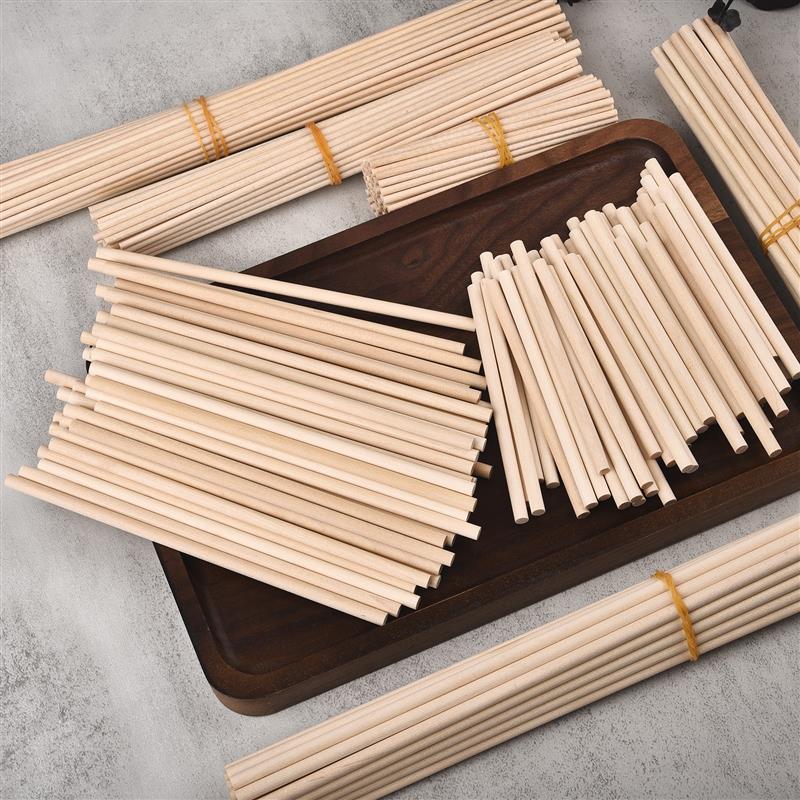 木製の丸い木のスティック,工芸品,食品,ビルディングブロック - Art Craft Stick のレビューと価格