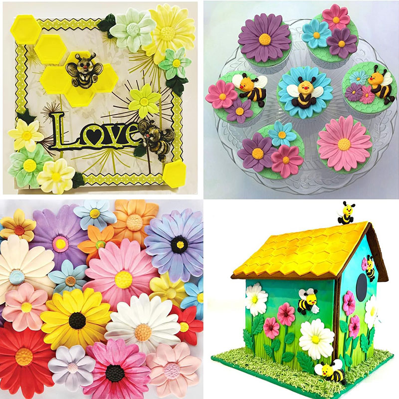 デイジーフォンダンモールド 菊の花 シリコン製 キャンディ  - Art Craft Show のレビューと価格