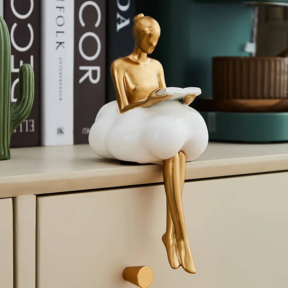 クラウドガール彫刻抽象アートフィギュア像モダンなテーブル装飾 - Art Craft Furniture のレビューと価格