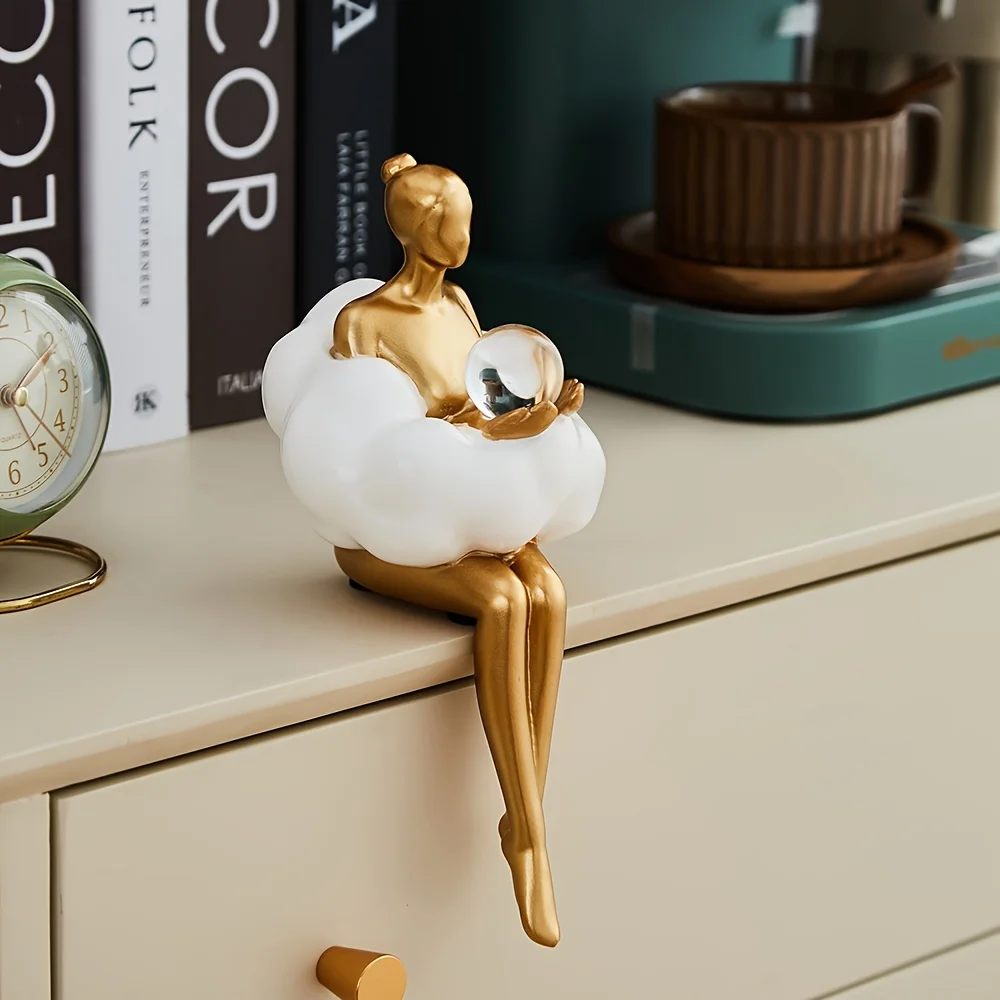 クラウドガール彫刻抽象アートフィギュア像モダンなテーブル装飾 - Art Craft Furniture のレビューと価格