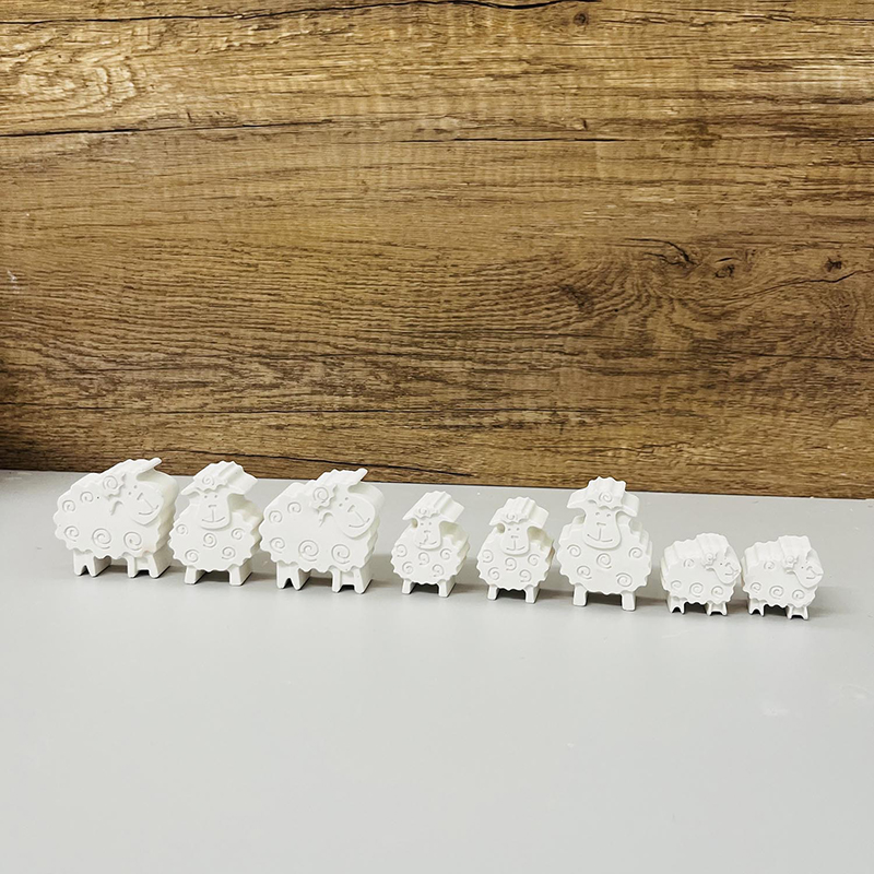 羊シリコーン型石鹸作り漫画動物チョコレートアイスキューブキャ - Eco Art Craft のレビューと価格