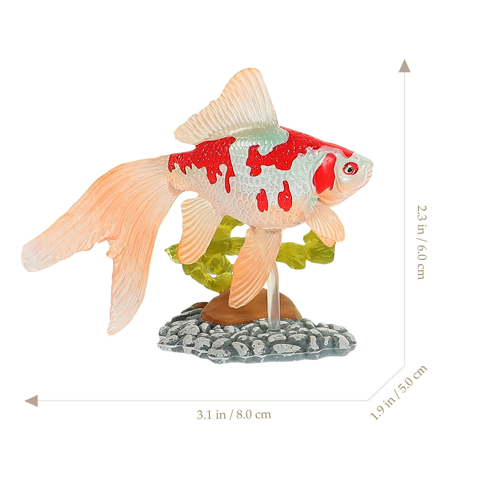 6個入り金魚シミュレーションフィギュア リアルな装飾魚クラフ - Art Craft For Kids のレビューと価格