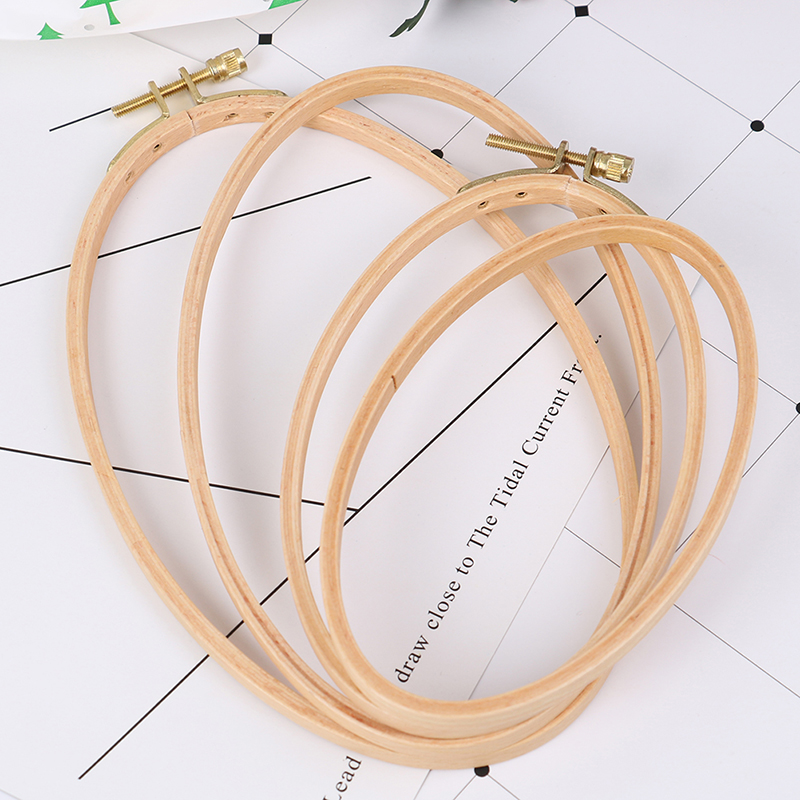 竹刺embroideryフープフレーム、楕円形クロスステッチ - Embroidery Hoop Kit のレビューと価格
