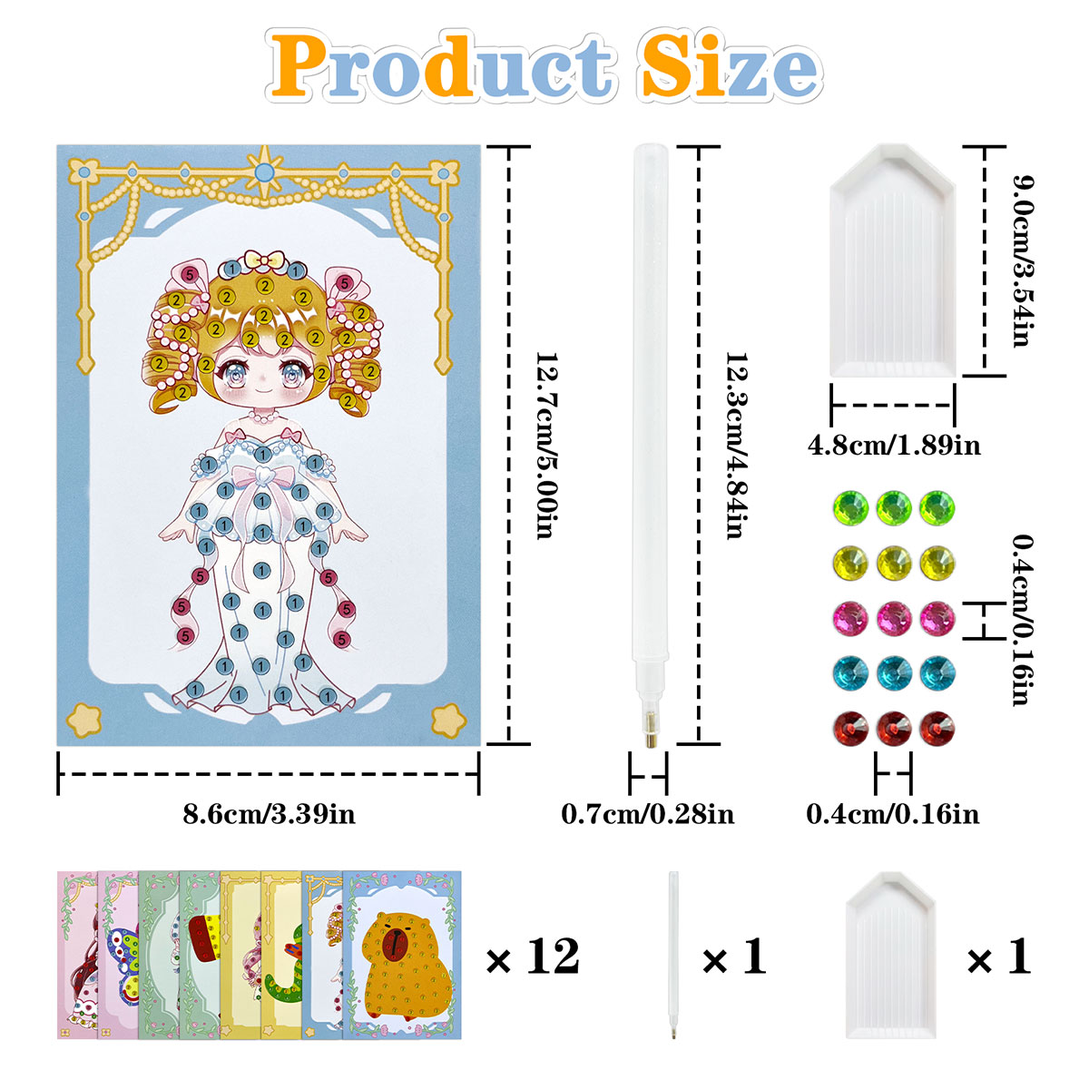 16個入り宝石キットDIYアートクラフトセット簡単で楽しいダ - Art Craft Activities のレビューと価格