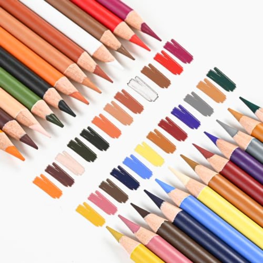 色付き木炭鉛筆描画セット、24色の肌色パステルチョーク鉛筆、 - Chalk Pastel Set のレビューと価格