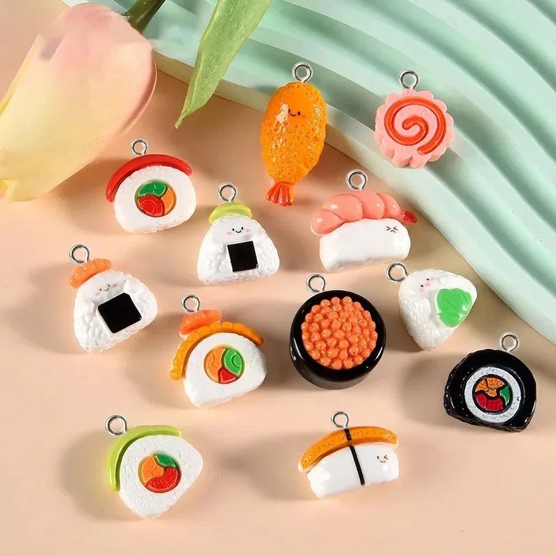 10個入りミニフードレジンチャーム、光沢のあるシミュレーショ - Art Craft Items のレビューと価格