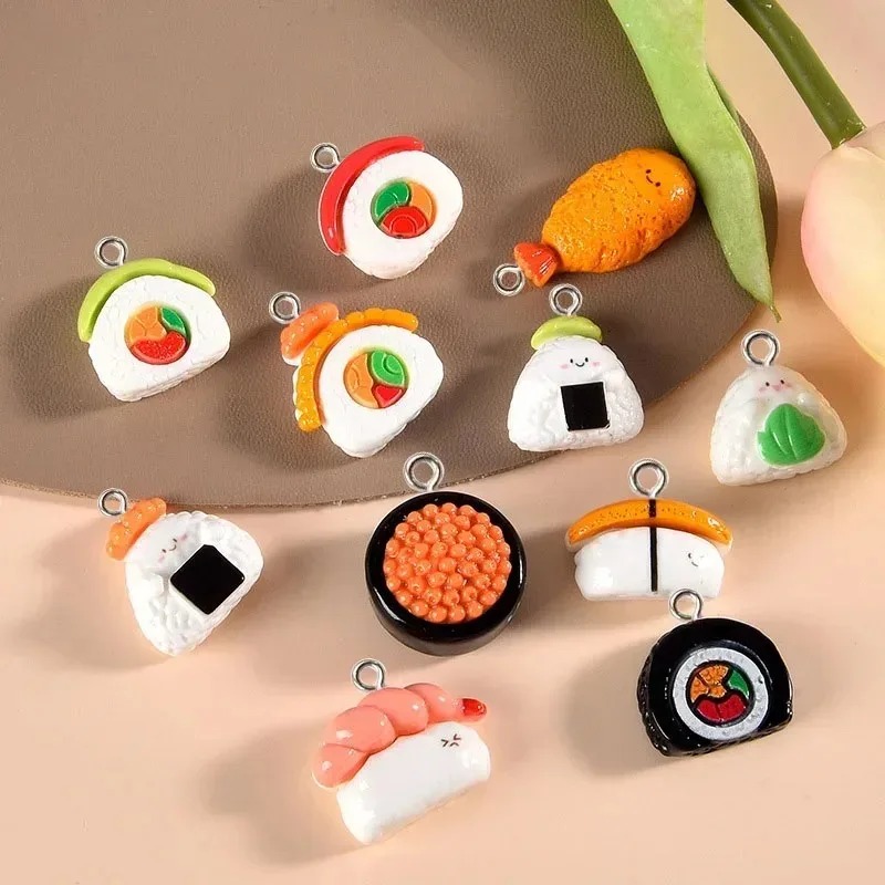 10個入りミニフードレジンチャーム、光沢のあるシミュレーショ - Art Craft Items のレビューと価格