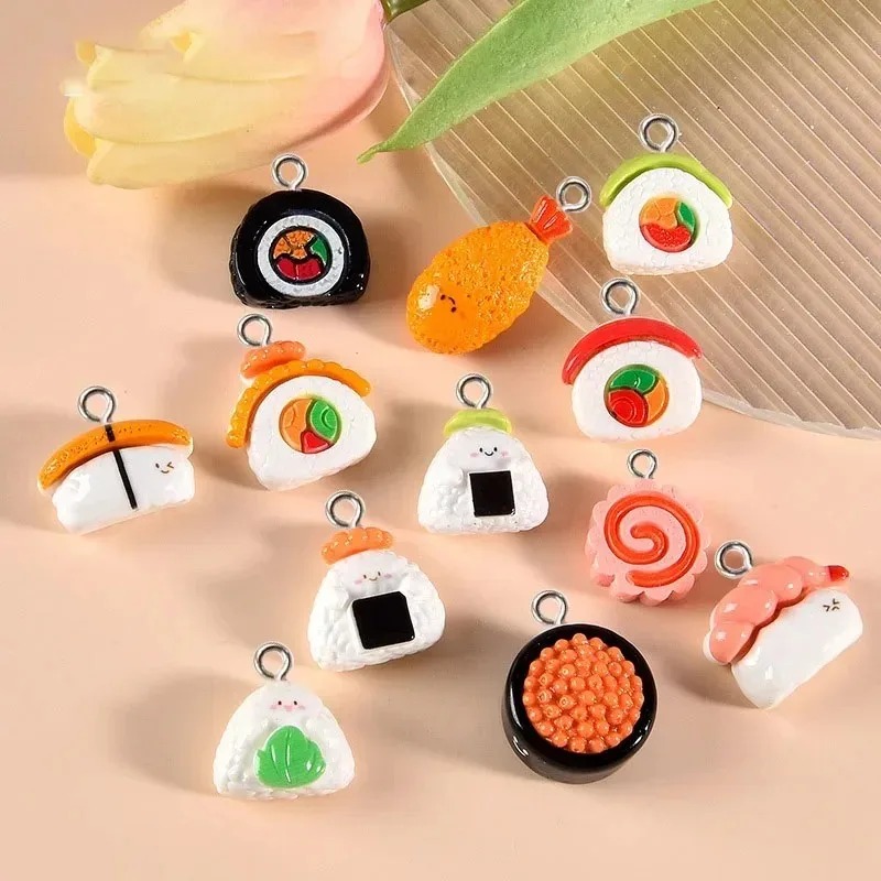 10個入りミニフードレジンチャーム、光沢のあるシミュレーショ - Art Craft Items のレビューと価格