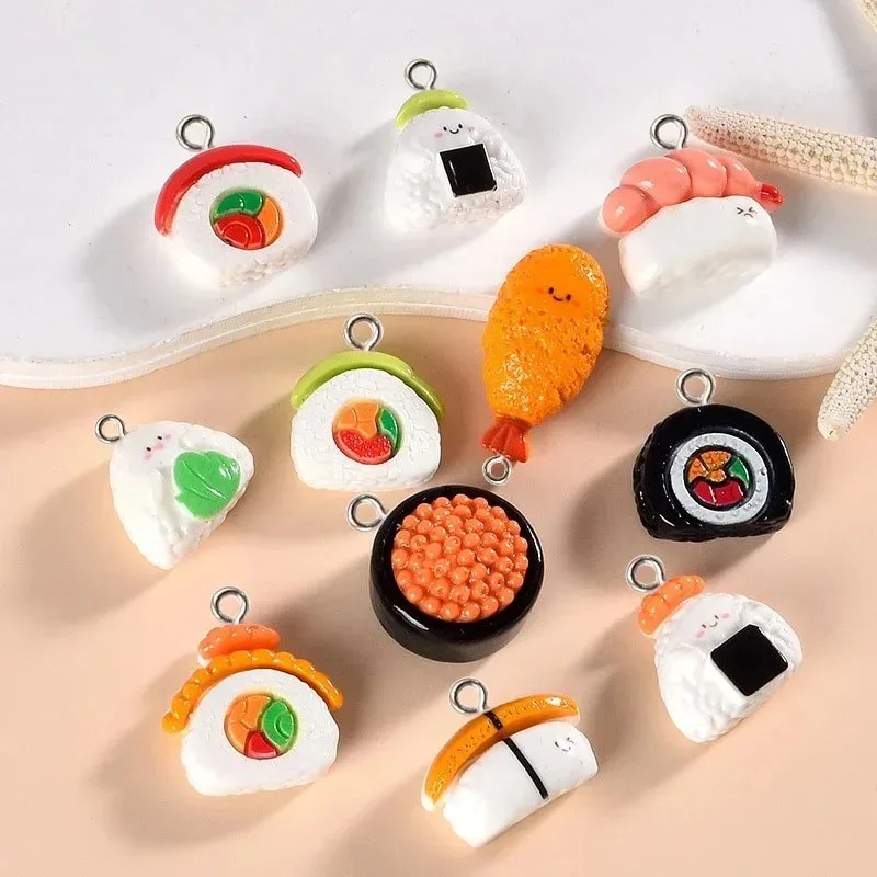 10個入りミニフードレジンチャーム、光沢のあるシミュレーショ - Art Craft Items のレビューと価格