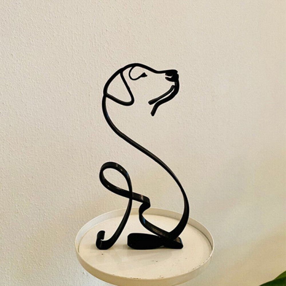 錬鉄製の犬の像抽象ブルドッグダックスフントラブラドールチワワ - Art Craft Furniture のレビューと価格