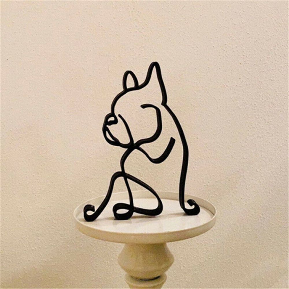 錬鉄製の犬の像抽象ブルドッグダックスフントラブラドールチワワ - Art Craft Furniture のレビューと価格