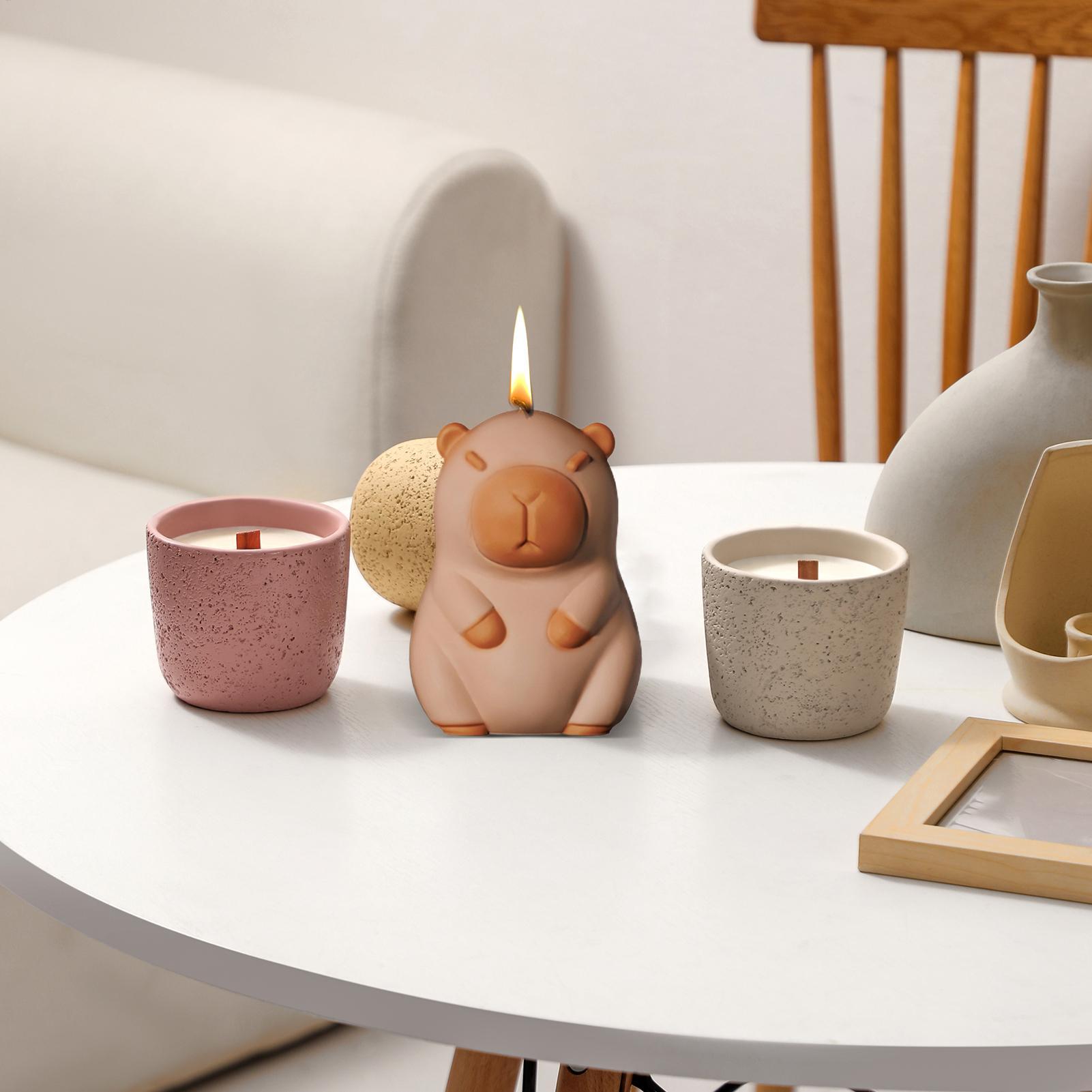 再利用可能なシリコーン動物型 3D カピバラ樹脂型ノンスティ - Art Craft Ice Cream のレビューと価格