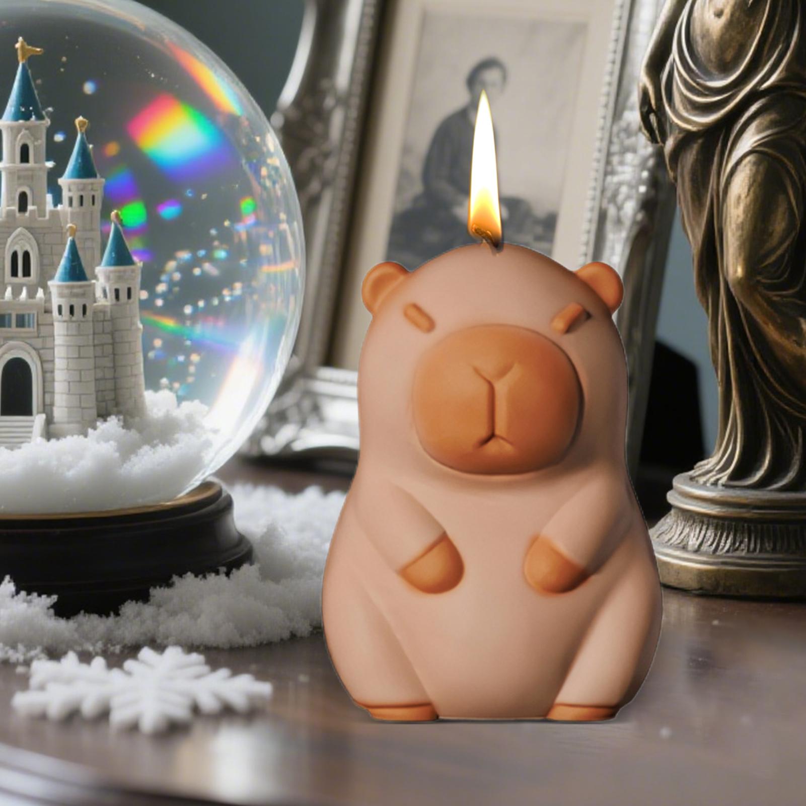 再利用可能なシリコーン動物型 3D カピバラ樹脂型ノンスティ - Art Craft Ice Cream のレビューと価格