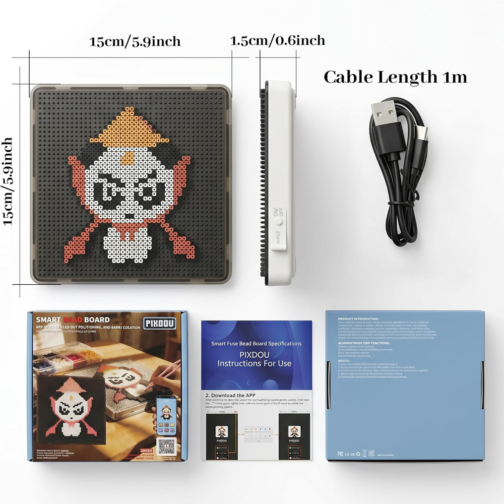 APPピクセルアートビーズボード、52×52 LEDヒューズ - Art Craft App のレビューと価格