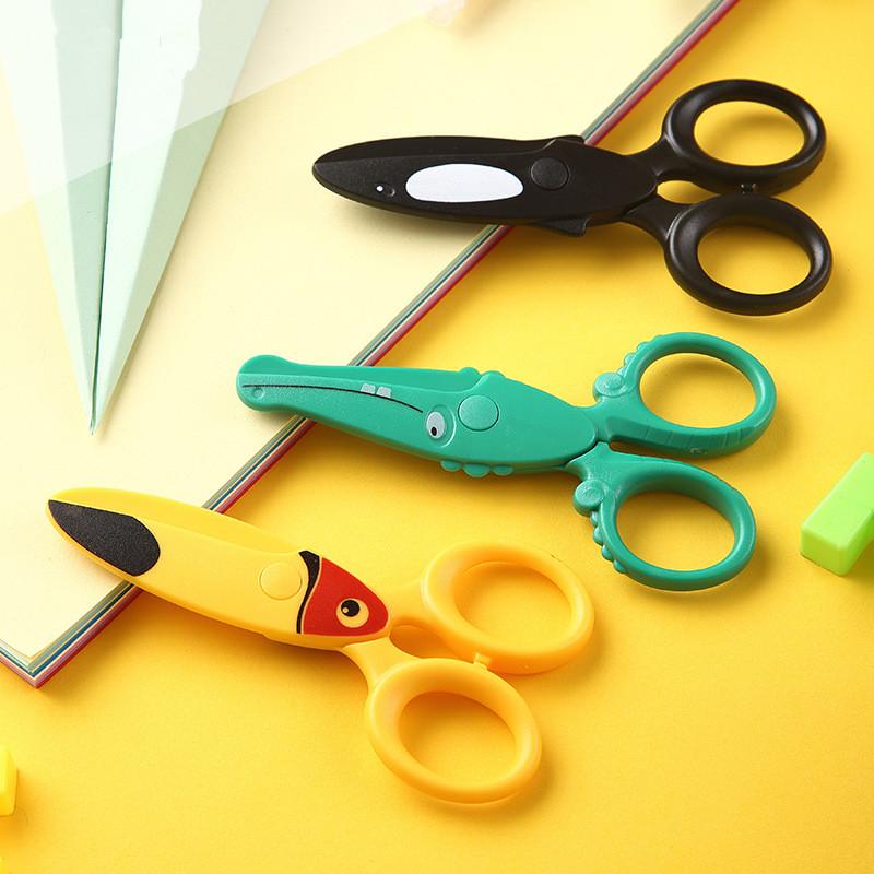 3個セット 子供用プラスチックはさみ かわいい漫画のオウムと - Art Craft Preschool のレビューと価格