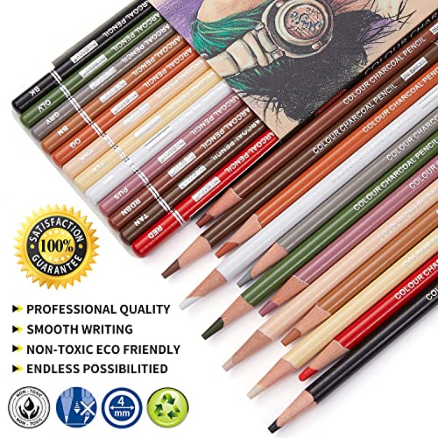 プロ仕様の色鉛筆画材セット、肌色の色鉛筆、スケッチ、シェーデ - Chalk Pastel Set のレビューと価格