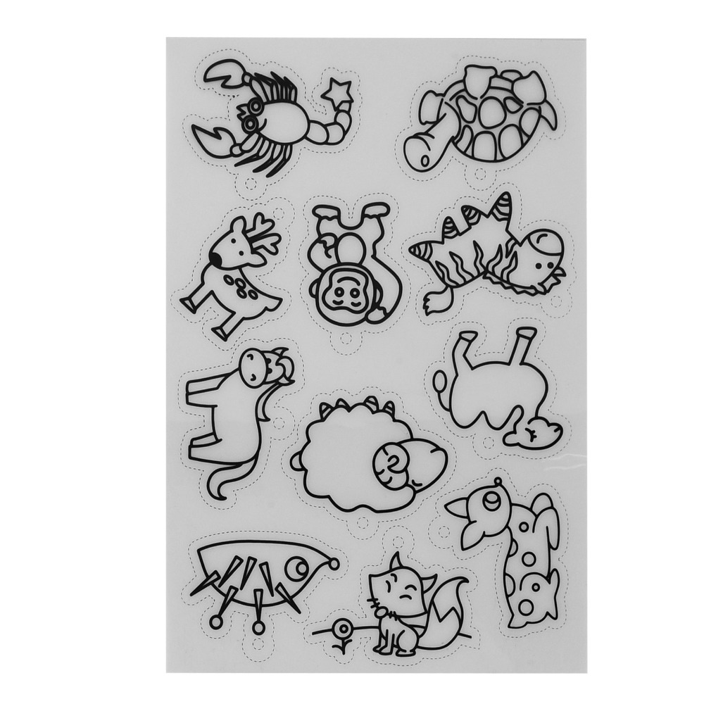 8 個のかわいい動物熱収縮シート白さまざまなパターンの熱収縮 - Craft And Art Difference のレビューと価格