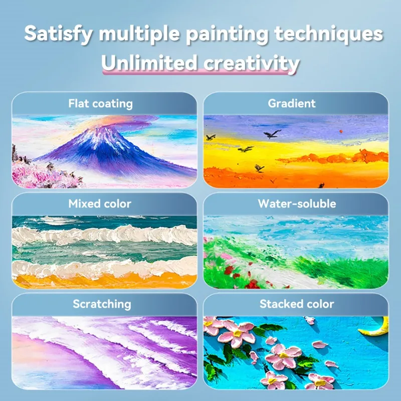 子供のためのプロの油絵セット,さまざまな色のソフトハンドル, - Chalk Pastel Set のレビューと価格