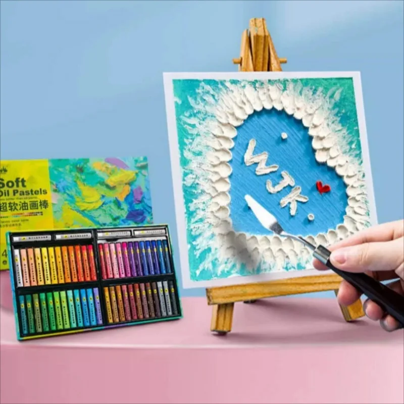 子供のためのプロの油絵セット,さまざまな色のソフトハンドル, - Chalk Pastel Set のレビューと価格