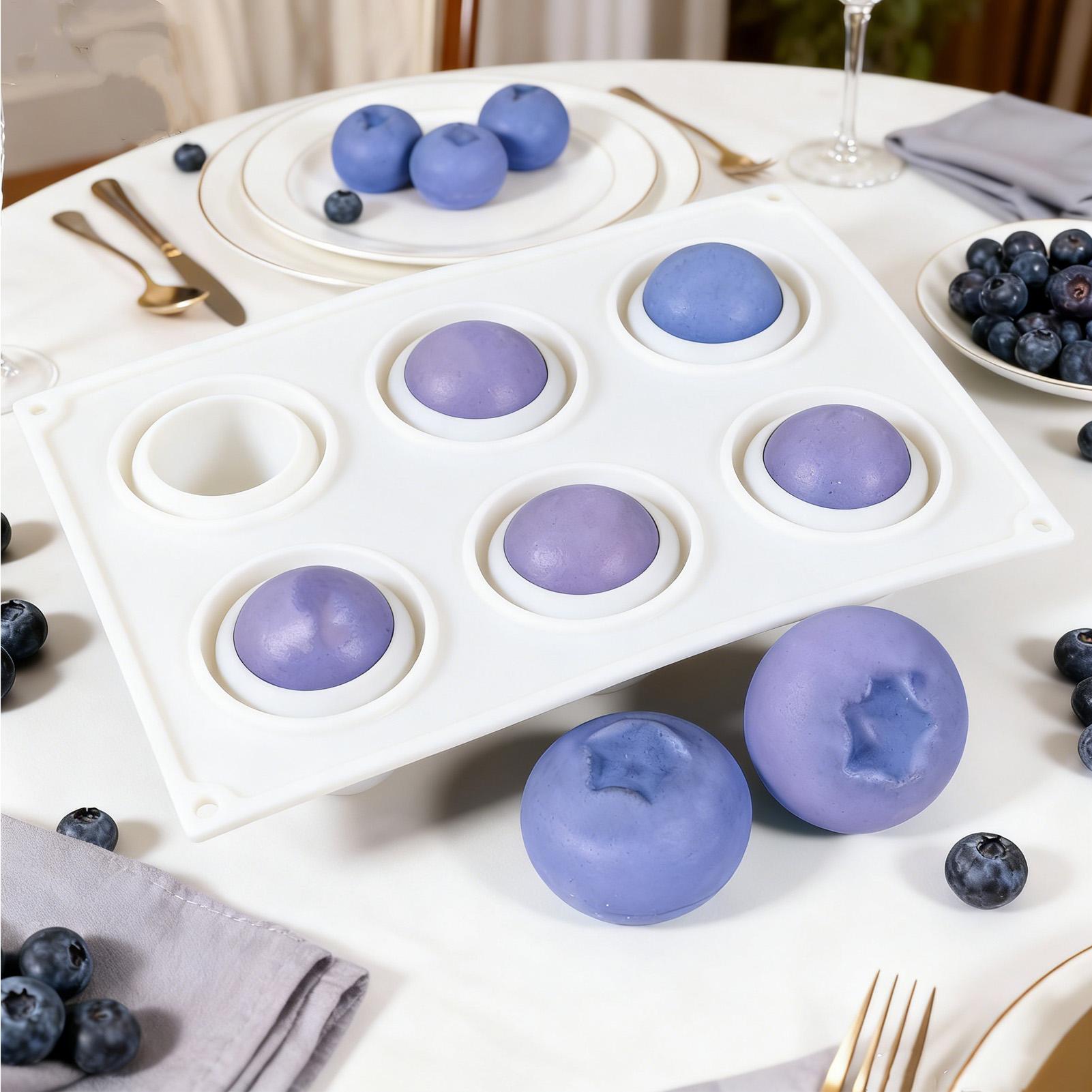 6つの空洞を持つブルーベリームースケーキ型、キッチンフルーツ - Art Craft Ice Cream のレビューと価格