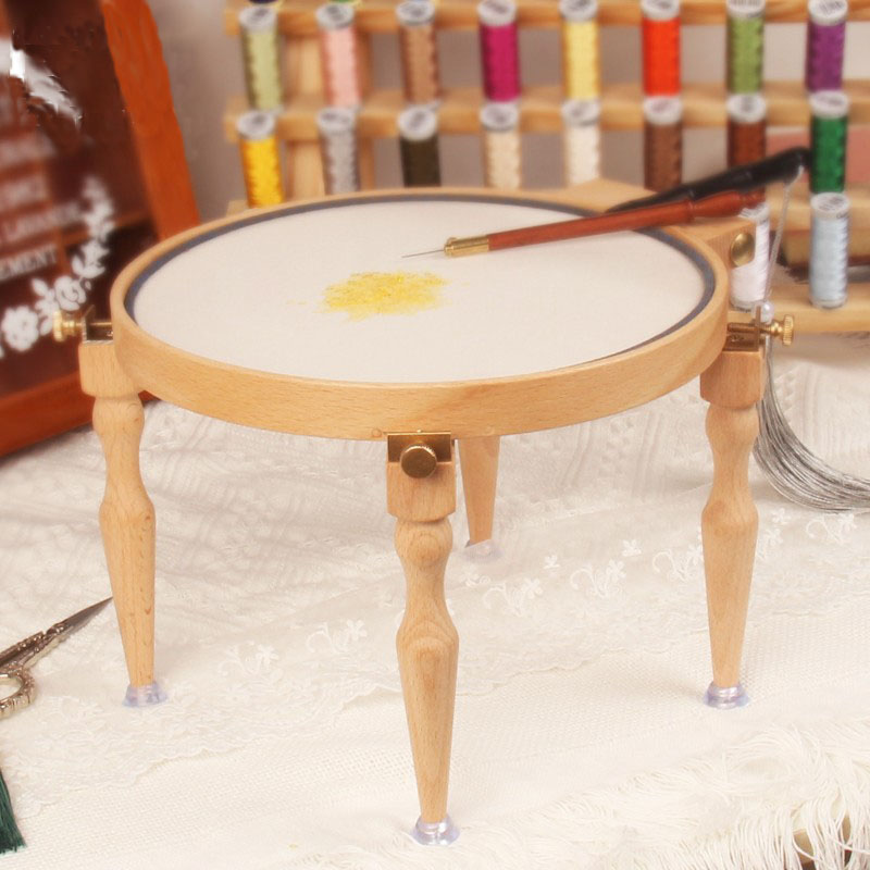 3/4 個調整可能なポータブル木製刺繍フープスタンド手作りク - Embroidery Hoop Kit のレビューと価格