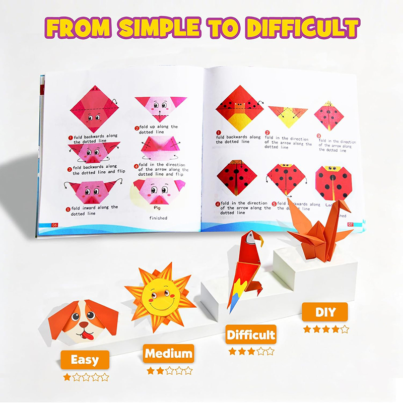 折り紙ペーパークラフトキット ガイダンスブック付き DIYア - Art Craft Activities のレビューと価格