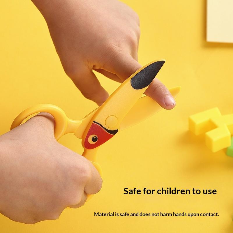 * 3 個子供用プラスチックはさみかわいい漫画のオウムイルカ - Art Craft Preschool のレビューと価格