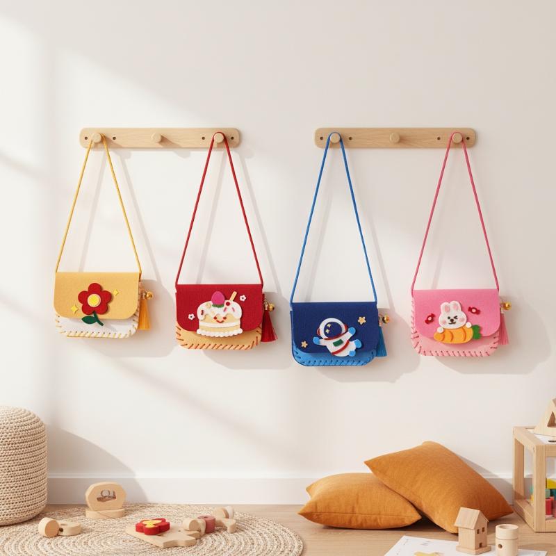 子供用フェルトバッグ製作キット DIYソーイングおもちゃ ア - Art Craft Activities のレビューと価格