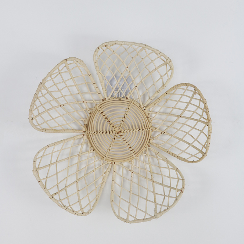 北欧の織り籐の花の壁の装飾品、ins、天然籐の工芸品、アート - Art Craft Furniture のレビューと価格