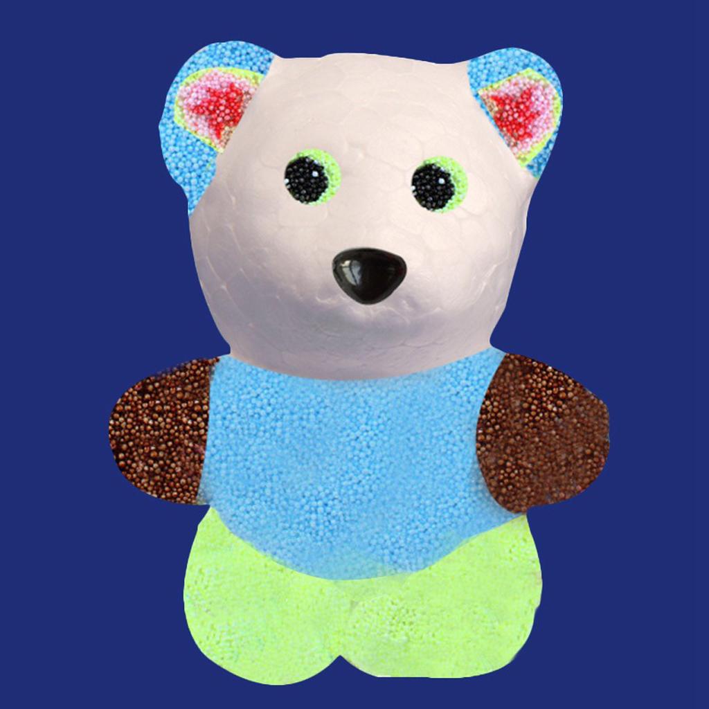 発泡スチロール製のクマのオーナメント、塗装済みクラフトセット - Art Craft For Kids のレビューと価格