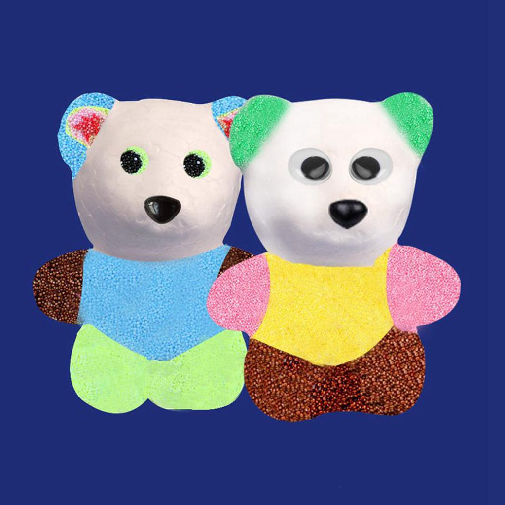 発泡スチロール製のクマのオーナメント、塗装済みクラフトセット - Art Craft For Kids のレビューと価格