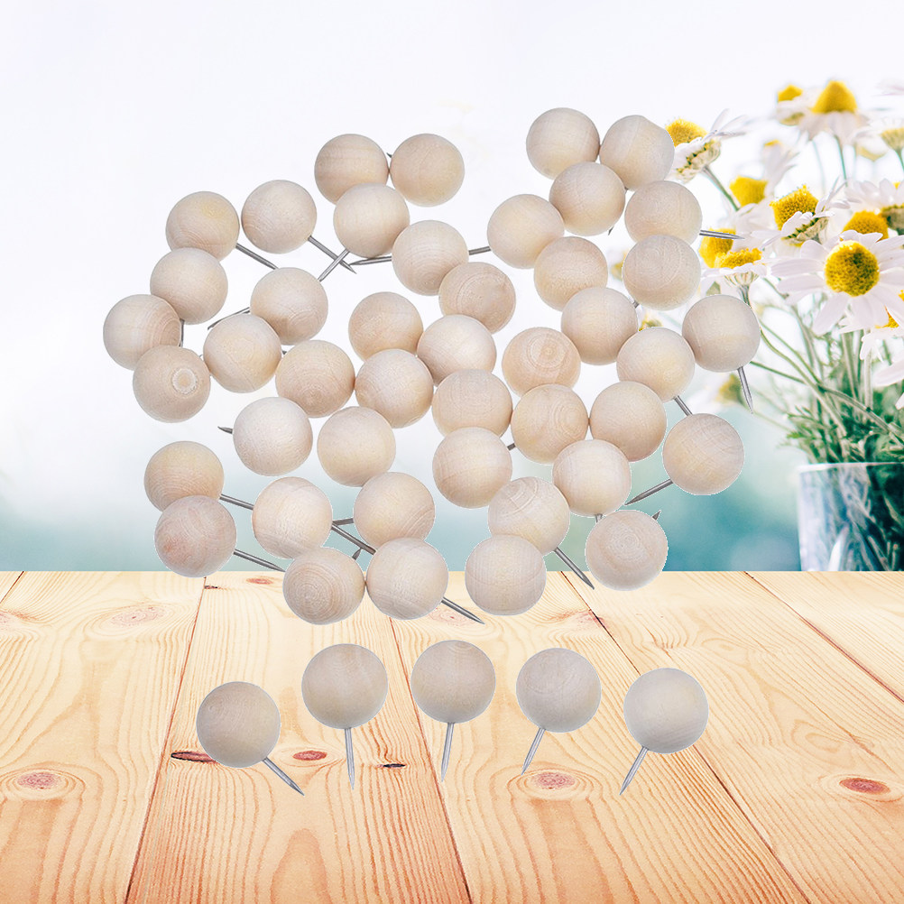 200個入りプレミアム木製プッシュピン 環境に優しい画鋲 掲 - Eco Art Craft のレビューと価格