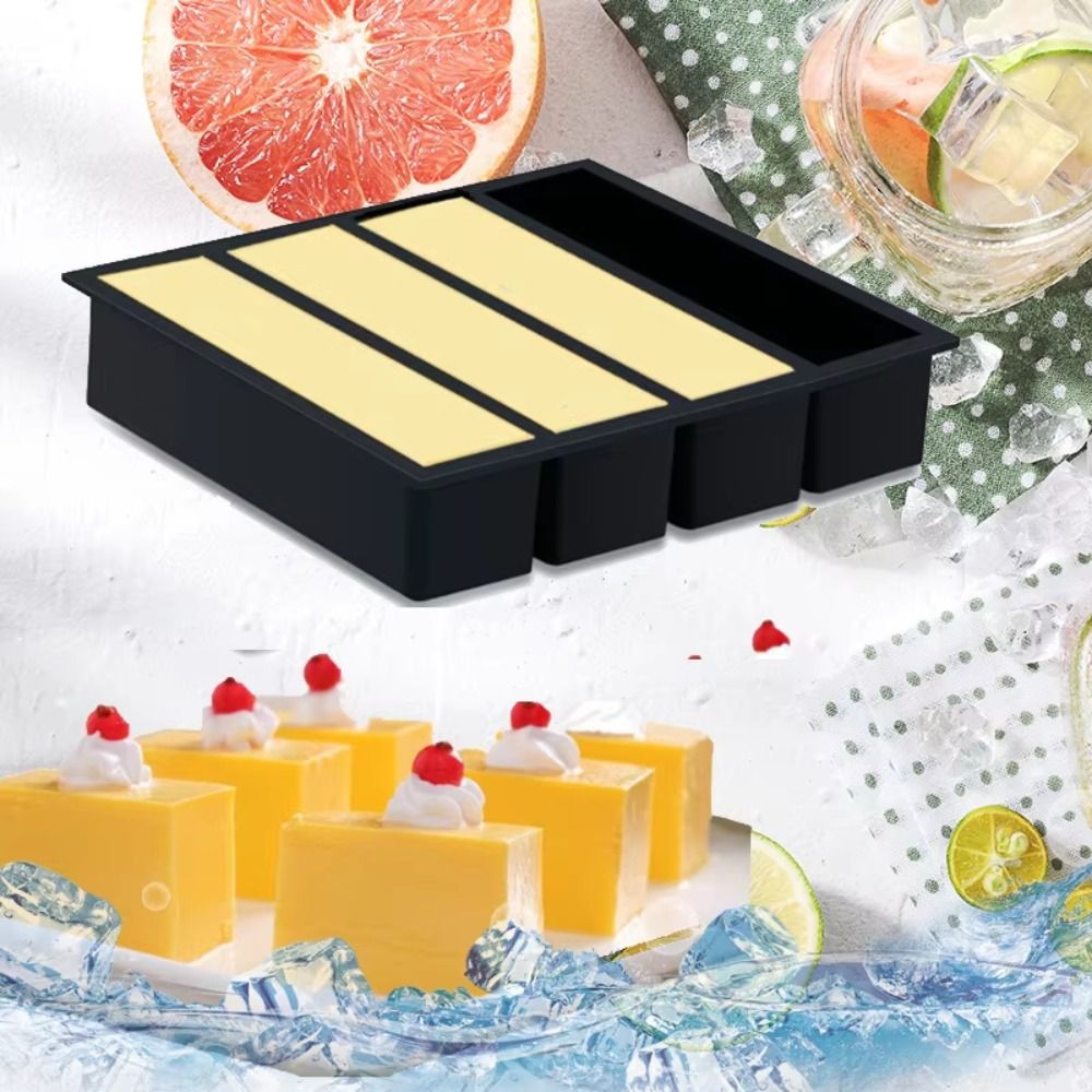 新しい4グリッド食品冷凍型シリコン特大食品ソース保存用再利用 - Art Craft Ice Cream のレビューと価格