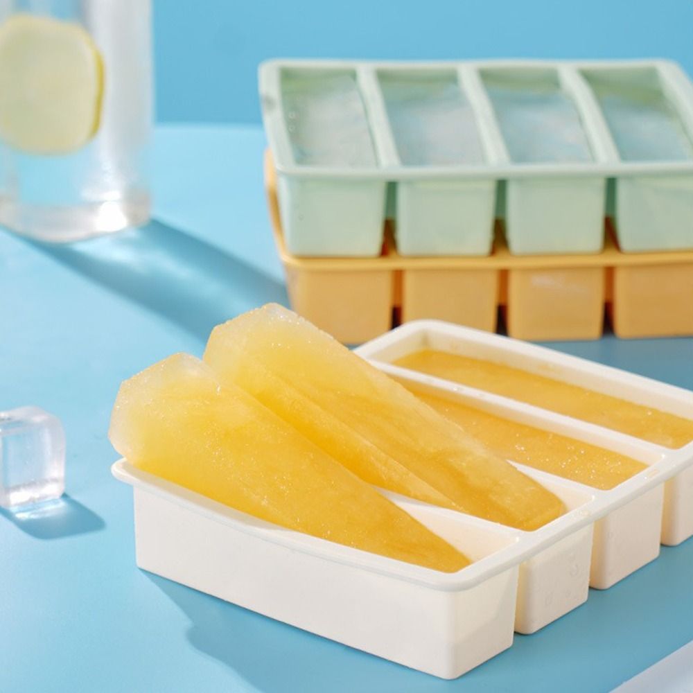 新しい4グリッド食品冷凍型シリコン特大食品ソース保存用再利用 - Art Craft Ice Cream のレビューと価格