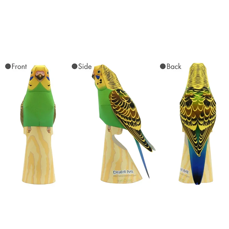 オウム鳥手作り折り紙アート、ブジリガー紙、ミニ折りたたみ、か - Art Craft With Cardboard のレビューと価格