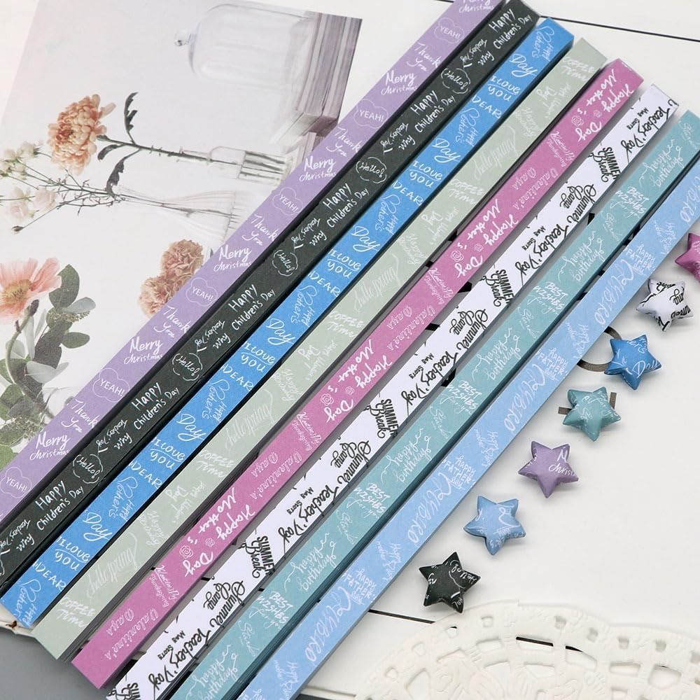 540 枚 DIY カラフルなスター折り紙紙漫画アートクラフ - Art Craft Show のレビューと価格