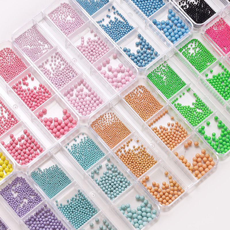 さまざまなサイズのネイルアート用ビーズ,6種類のサイズ,丸い - Craft And Art Difference のレビューと価格