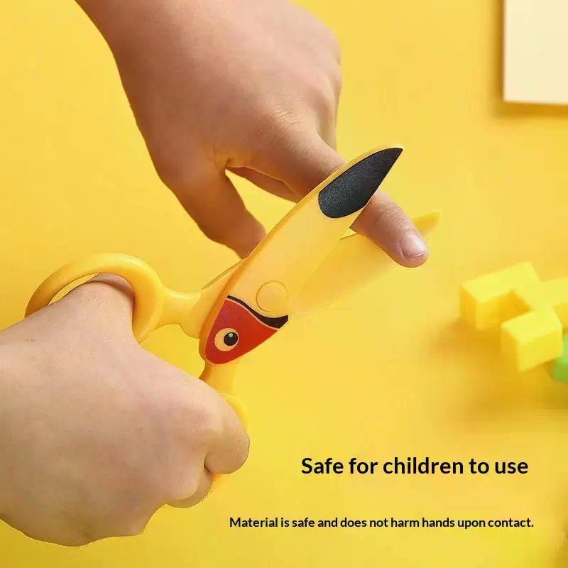 3個セット 子供用プラスチックはさみ かわいい漫画のオウムと - Art Craft Preschool のレビューと価格