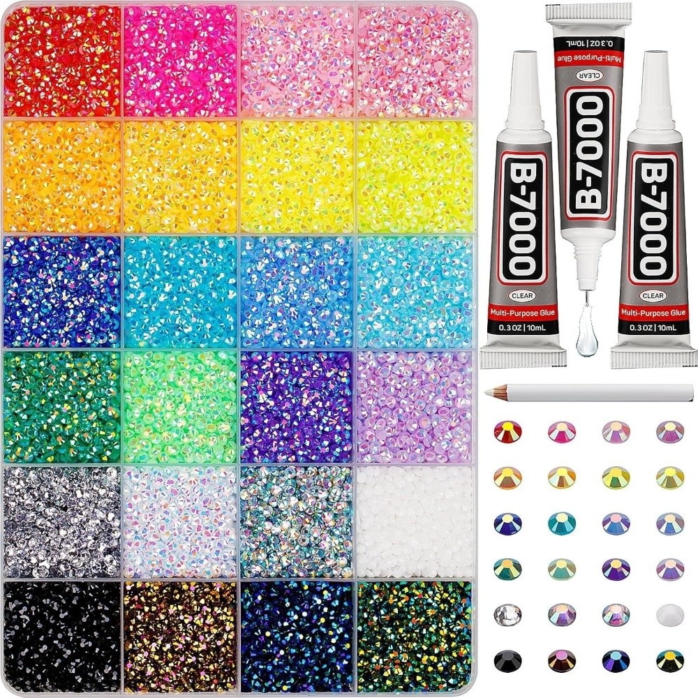 ホットマルチカラーレジンラインストーンキットDIYデコレーシ - Art Craft Items のレビューと価格